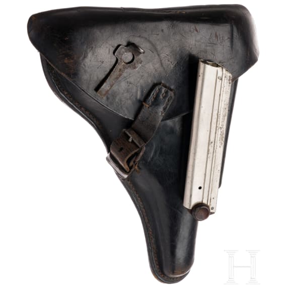 Pistole 08, DWM, 1913, mit Koffertasche