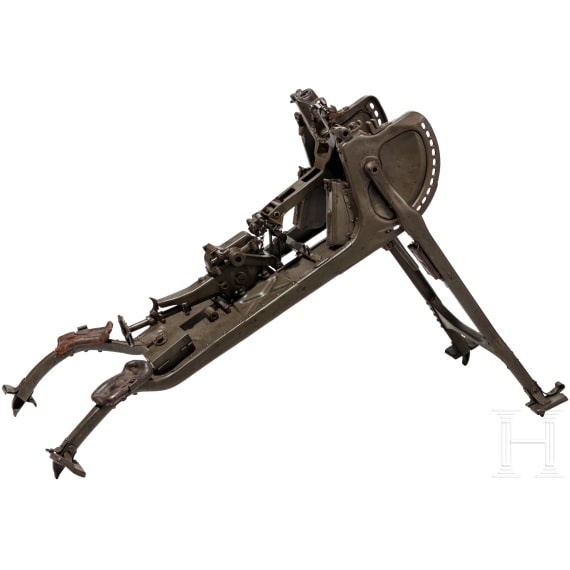 Schlittenlafette 08 f&uuml;r Maschinengewehr MG 08, Hersteller D&uuml;rkopp, 1917