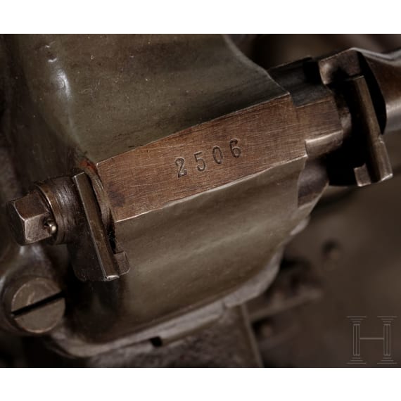 Schlittenlafette 08 f&uuml;r Maschinengewehr MG 08, Hersteller D&uuml;rkopp, 1917
