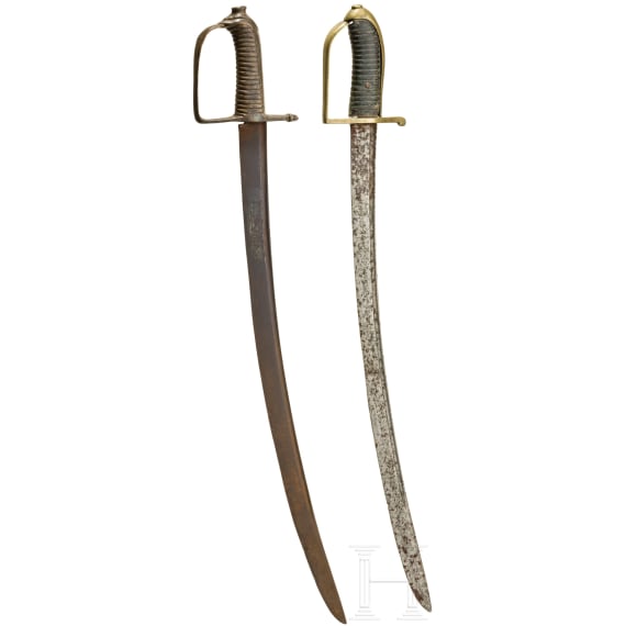 Zwei Grenadiers&auml;bel M1790 und M1794, Bayern
