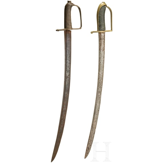 Zwei Grenadiers&auml;bel M1790 und M1794, Bayern