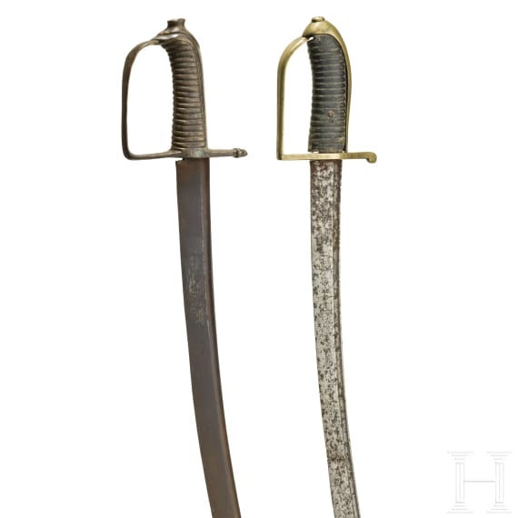 Zwei Grenadiers&auml;bel M1790 und M1794, Bayern