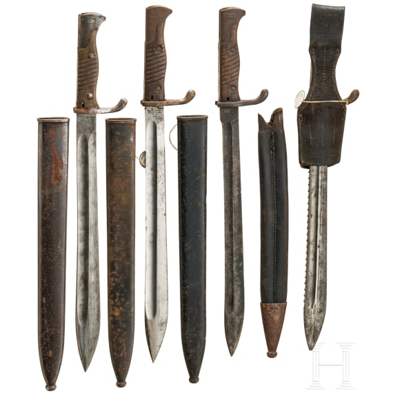 Vier Bajonette Mod. 1898/05