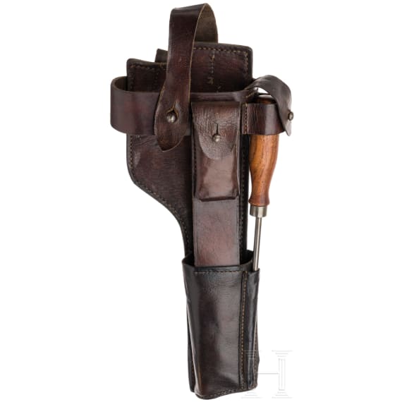 Belederung zur Mauser C 96 mit Ersatzfeder und Putzstock