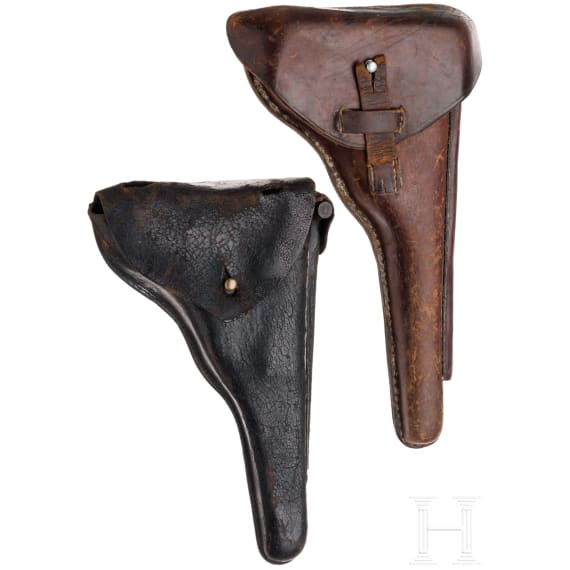 Tasche f&uuml;r lange Pistole 08 sowie Tasche zur Marinepistole P 04