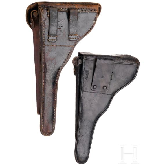 Tasche f&uuml;r lange Pistole 08 sowie Tasche zur Marinepistole P 04