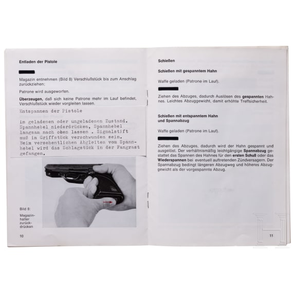 Heckler & Koch, provisorische Bedienungsanleitung zu P9 S2 Police-Combat