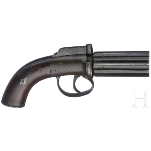 Perkussions-B&uuml;ndelrevolver, Gro&szlig;britannien, circa 1860