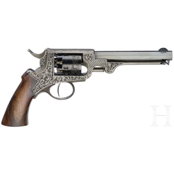Perkussions-Versuchsrevolver Stahl, Hassfurt, um 1865