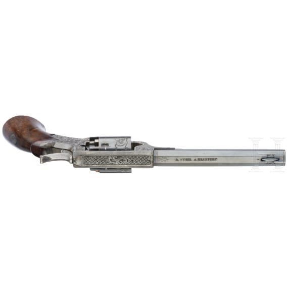 Perkussions-Versuchsrevolver Stahl, Hassfurt, um 1865
