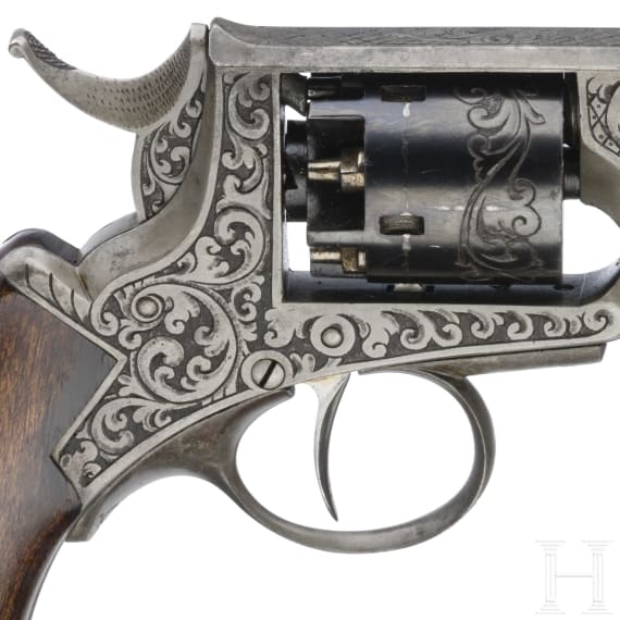 Perkussions-Versuchsrevolver Stahl, Hassfurt, um 1865