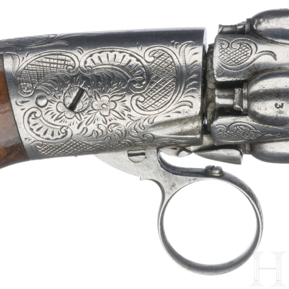 B&uuml;ndelrevolver Mariette, um 1840