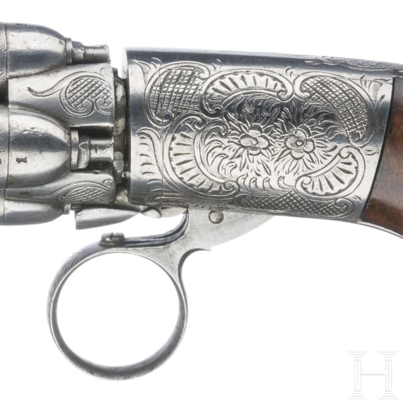 B&uuml;ndelrevolver Mariette, um 1840