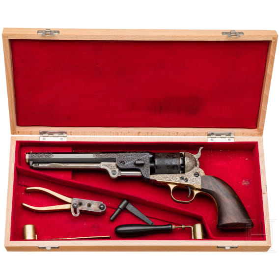 Navy Arms, Mod. 1851 Navy, Uberti, im Holzkasten