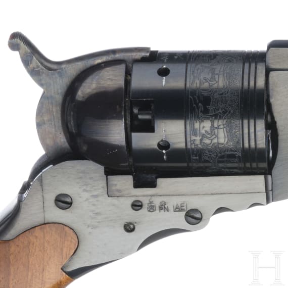 Perkussionsrevolver Pedersoli, im Kasten