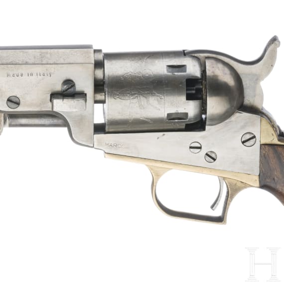Zwei Perkussionsrevolver im Kasten