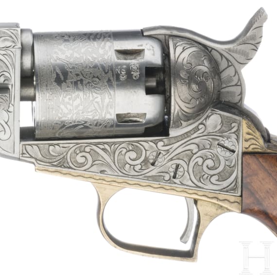 Zwei Perkussionsrevolver im Kasten