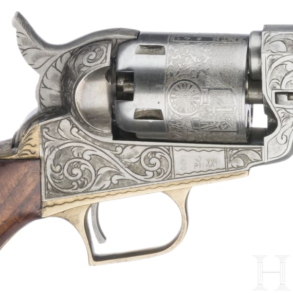 Zwei Perkussionsrevolver im Kasten