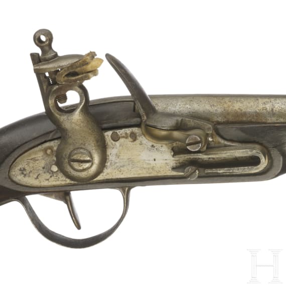 Unbekannte Steinschloss-Kavalleriepistole, wohl deutsch, 1. H&auml;lfte 19. Jh.