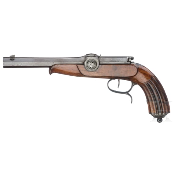 Z&uuml;ndnadelpistole, deutsch, um 1850