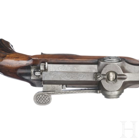 Z&uuml;ndnadelpistole, deutsch, um 1850