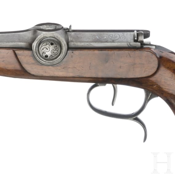 Z&uuml;ndnadelpistole, deutsch, um 1850