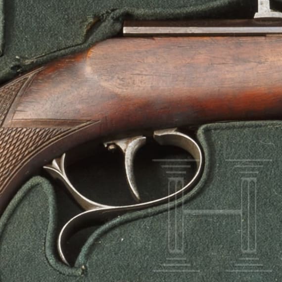 Ein Paar Z&uuml;ndnadelpistolen im Kasten, Franz von Dreyse in S&ouml;mmerda, um 1865
