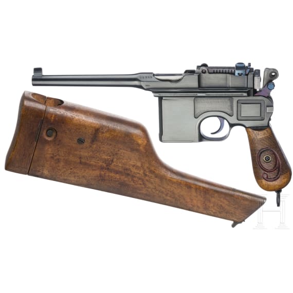 Mauser, Mod. C96/16, mit Anschlagkasten