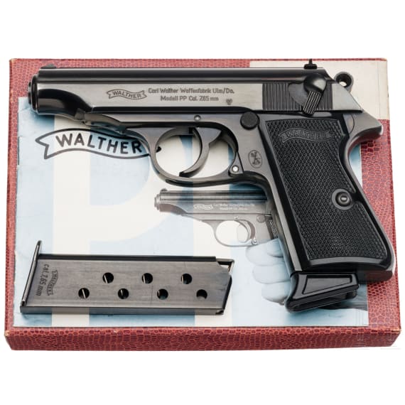 Halbautom. Pistole, Walther Ulm, Mod. PP, Kal. 7,65 mm Brown
