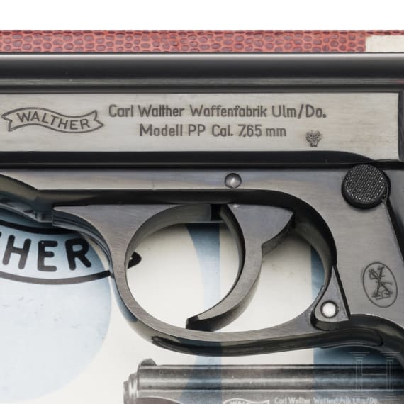 Halbautom. Pistole, Walther Ulm, Mod. PP, Kal. 7,65 mm Brown