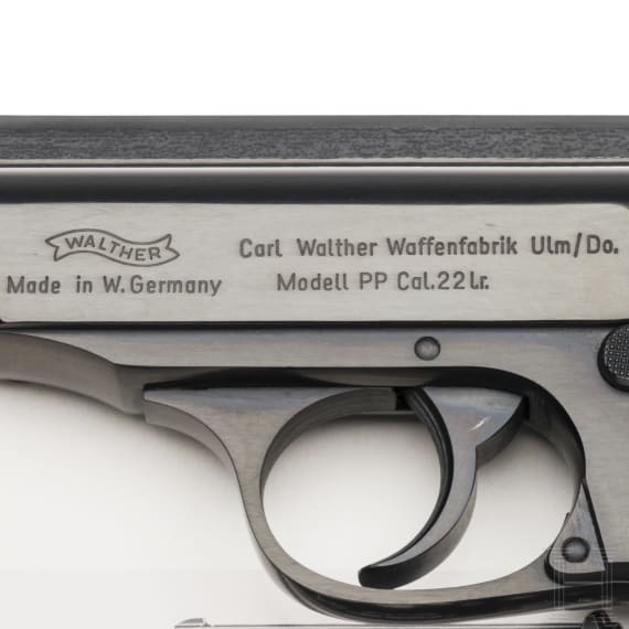 Halbautom. Pistole, Walther Ulm, Mod. PP, Kal. .22l.r.