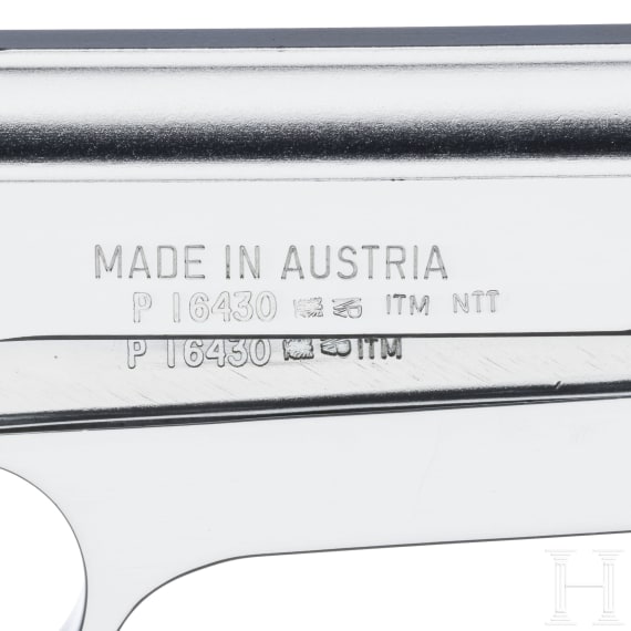 Steyr, Mod. GB, vernickelt, im Koffer