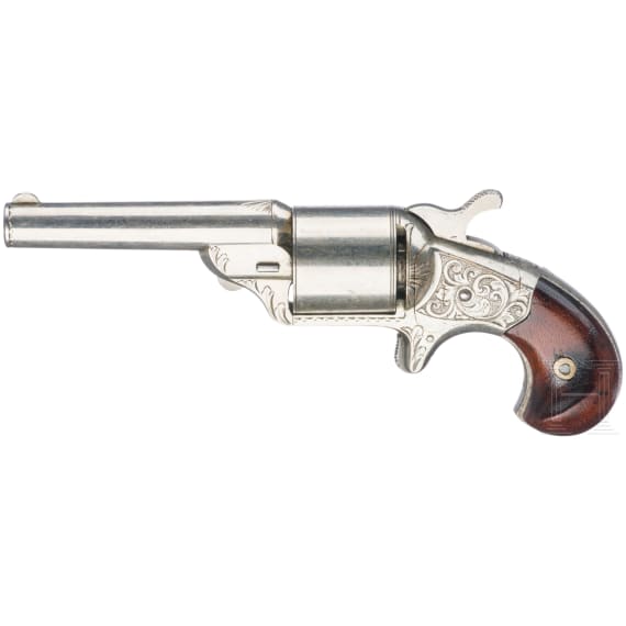 Moore's Front Loading Revolver, vernickelt