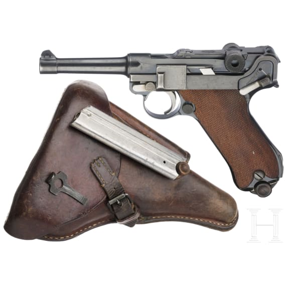 Parabellum DWM Commercial, mit Holster
