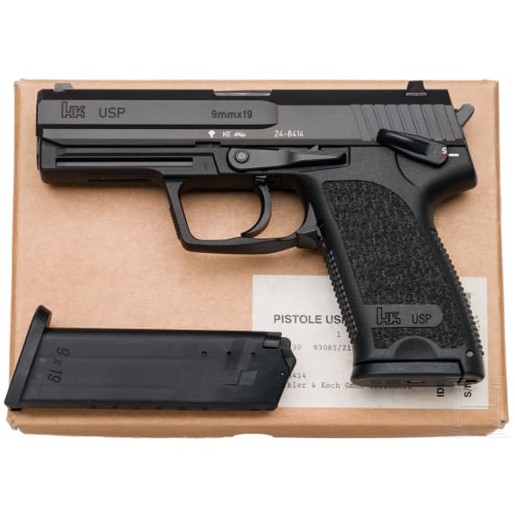 Heckler & Koch, Mod. USP, im Karton