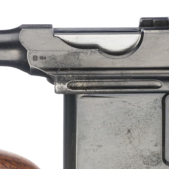 Mauser C 96 "Early Transitional Large Ring Hammer" mit nummerngleichem Kasten