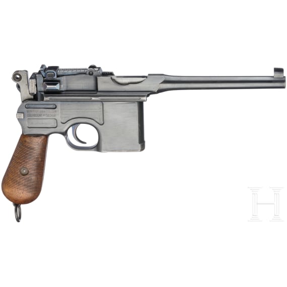 Mauser, Mod. C96, im Anschlagkasten