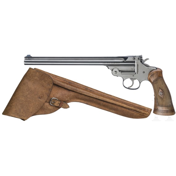 Smith & Wesson Mod. Single-Shot Pistol, im Holster