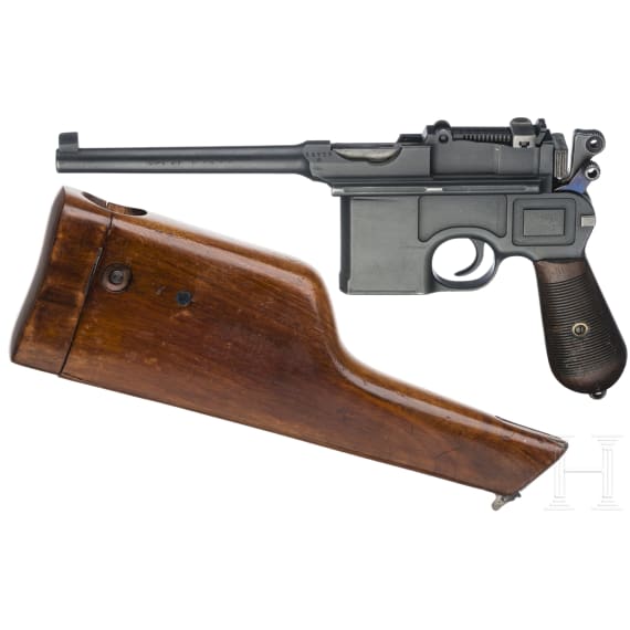 Mauser, Mod. C96, mit Anschlagkasten