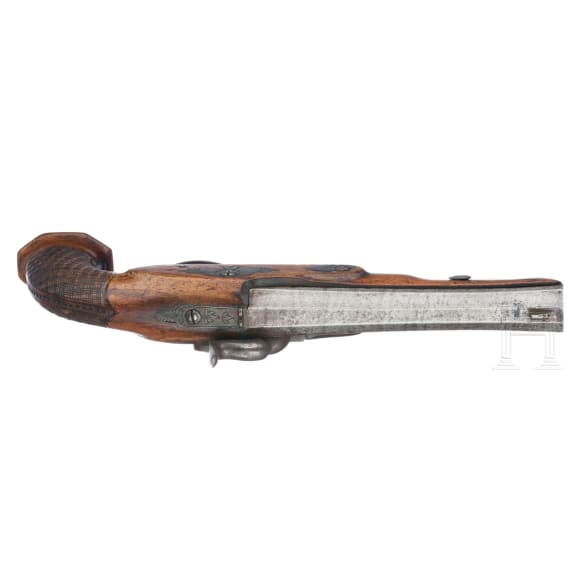 A pair of percussion pistols, Liege, circa 1810