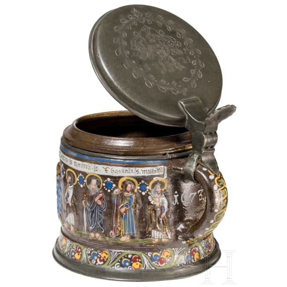 Apostelkrug, Creussen, datiert 1637