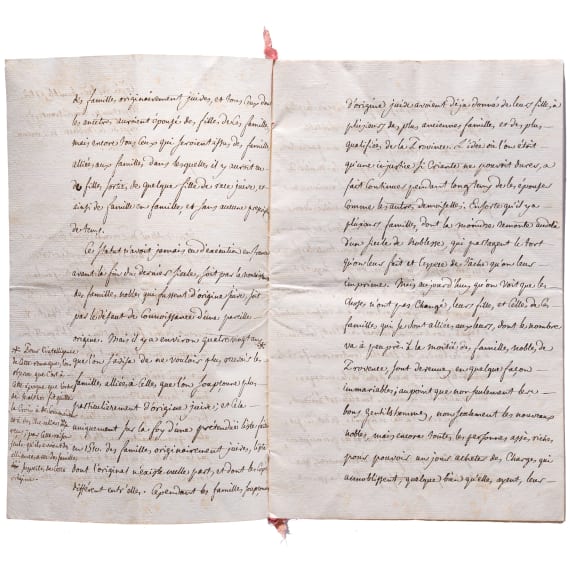 Sammlung Originalmanuskripte des Malteserordens, dabei Briefe des Ritters Alexandre de Gueidan, 16. - 19. Jhdt.