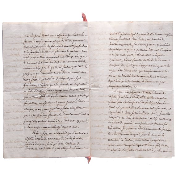 Sammlung Originalmanuskripte des Malteserordens, dabei Briefe des Ritters Alexandre de Gueidan, 16. - 19. Jhdt.