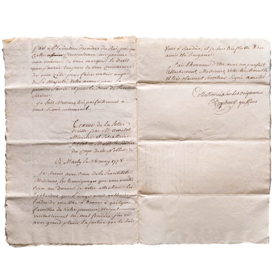 Sammlung Originalmanuskripte des Malteserordens, dabei Briefe des Ritters Alexandre de Gueidan, 16. - 19. Jhdt.