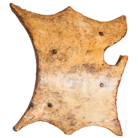 A late Gothic German horseman's targe with coat of arms, mid-15th century