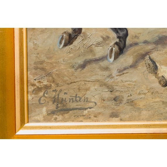 Emil H&uuml;nten (1827 - 1902) - K&uuml;rassierattacke im Deutsch-Franz&ouml;sischen Krieg 1870/71