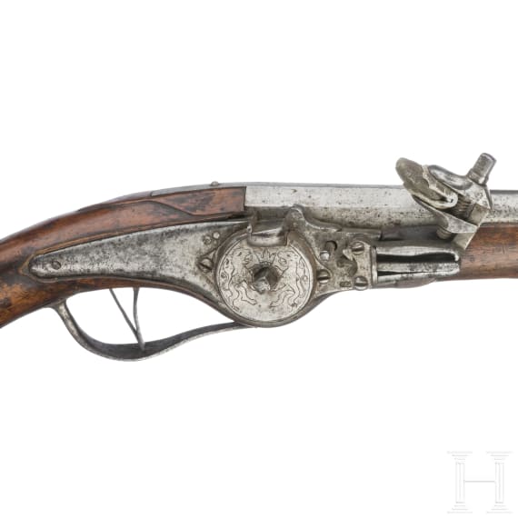 Milit&auml;rische Radschlosspistole, deutsch, um 1680