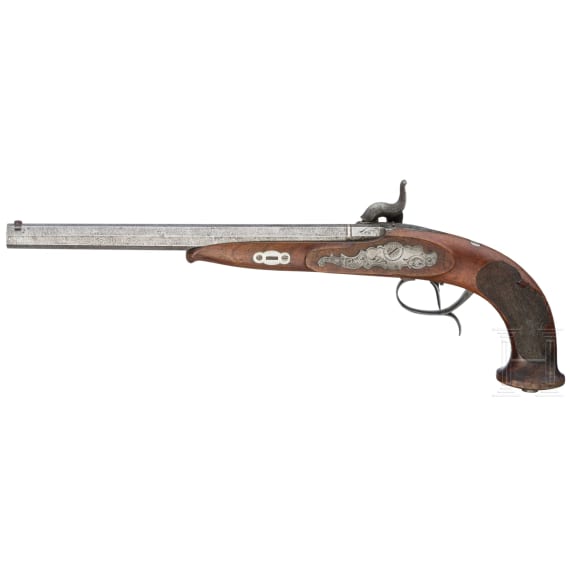 Perkussionspistole, Johannes Freund in Suhl, um 1846