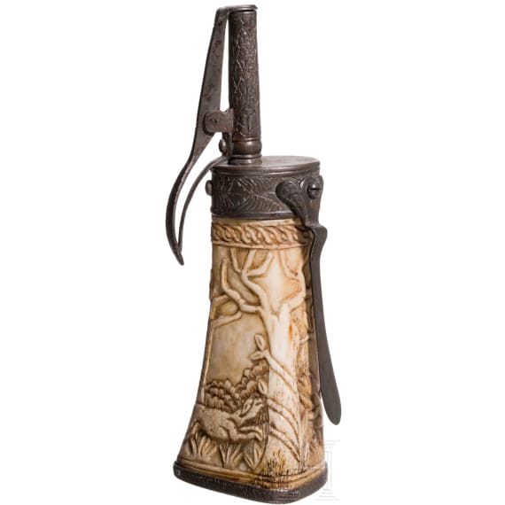 Z&uuml;ndkrautflasche im Stil der Renaissance, Historismus, deutsch, 19. Jhdt.