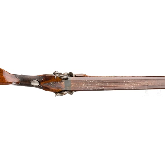 Aptierte Perkussions-Doppelflinte Koerber, Ingelfingen, um 1780